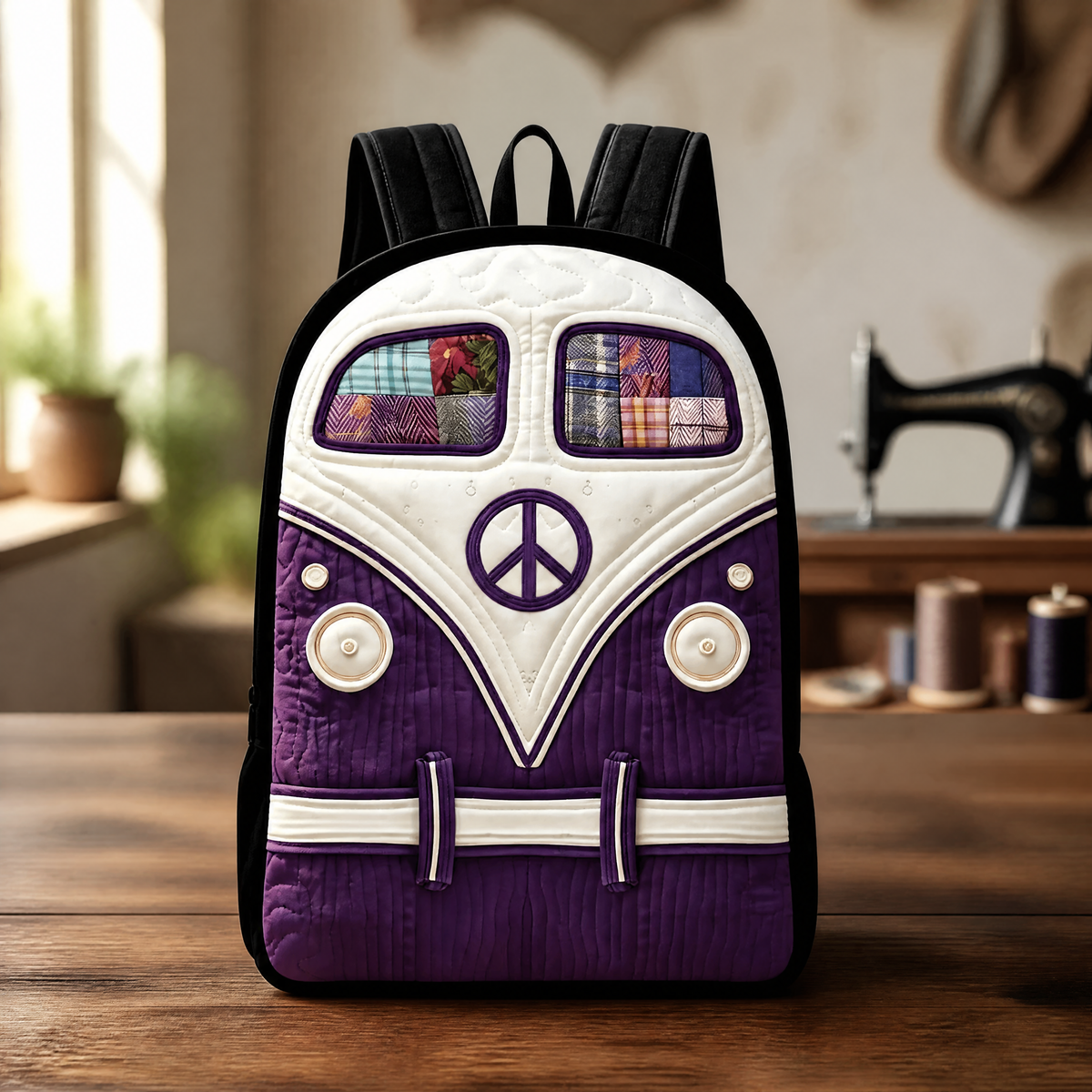 Mochila de acolchado - Correas de hombro negras