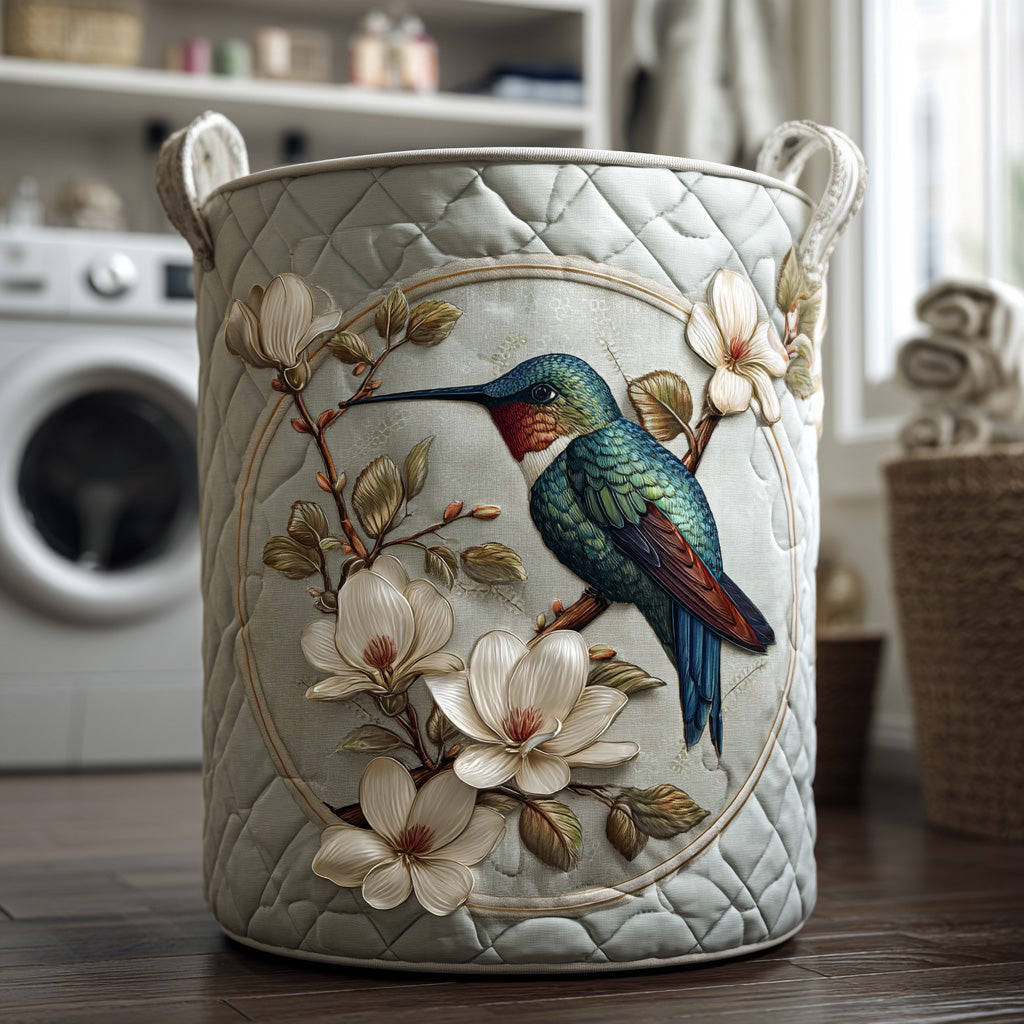 Cesta de Ropa de Encaje Colibrí