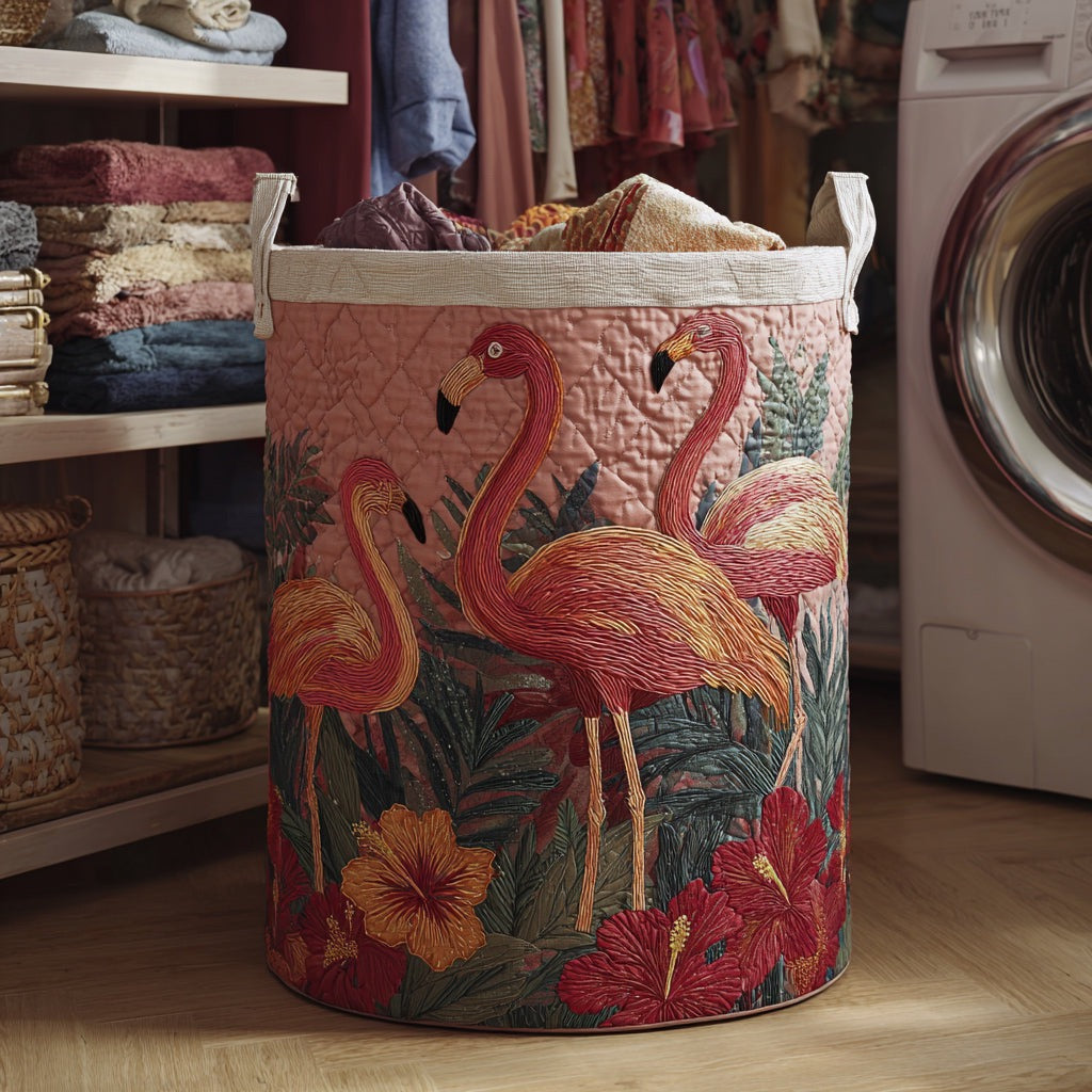 Cesto de Ropa Flamingo Paradise
