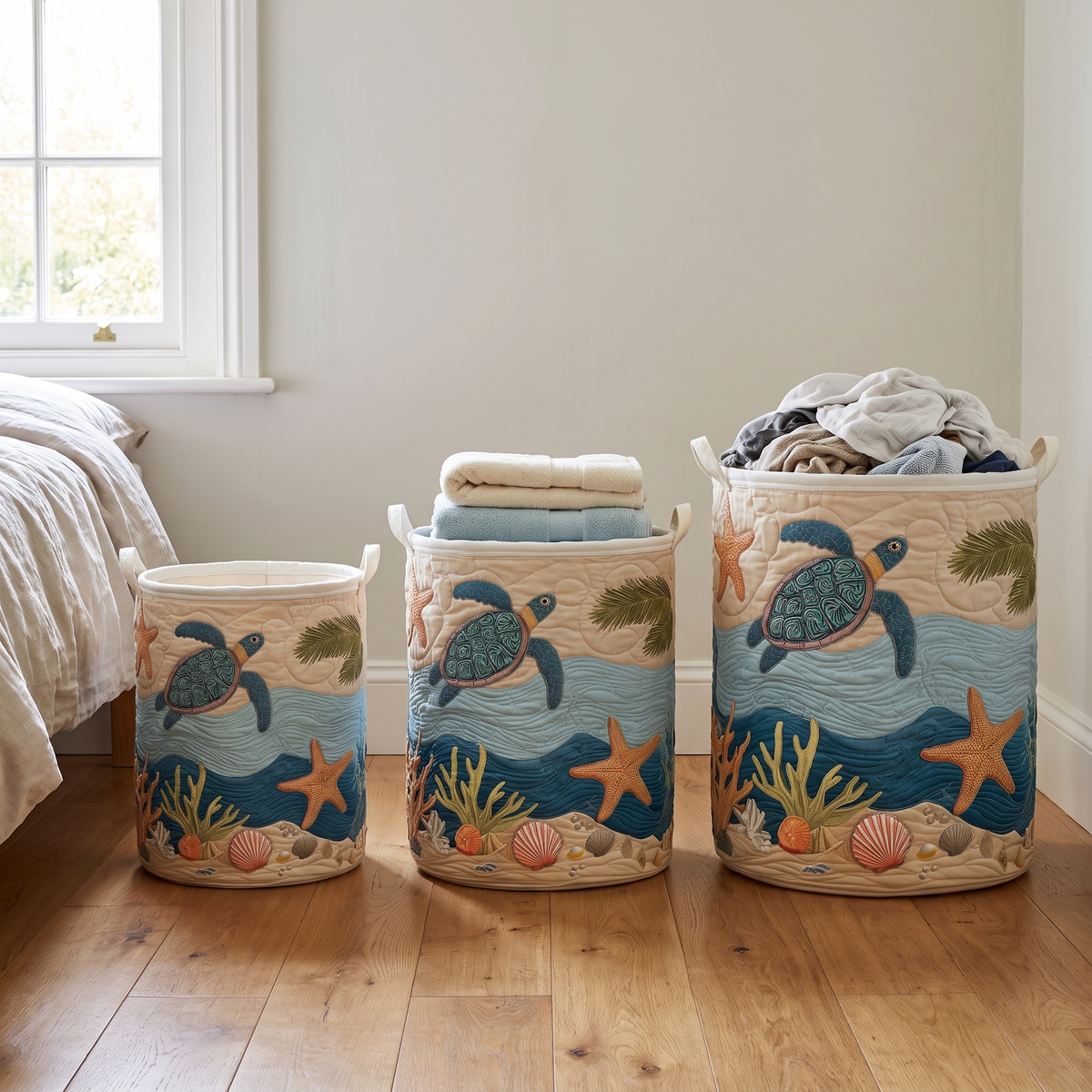 Cesta de Ropa Coastal Harmony
